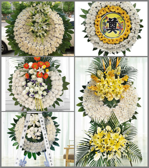 山东青岛平度市东阁街道代家上观村花圈速递